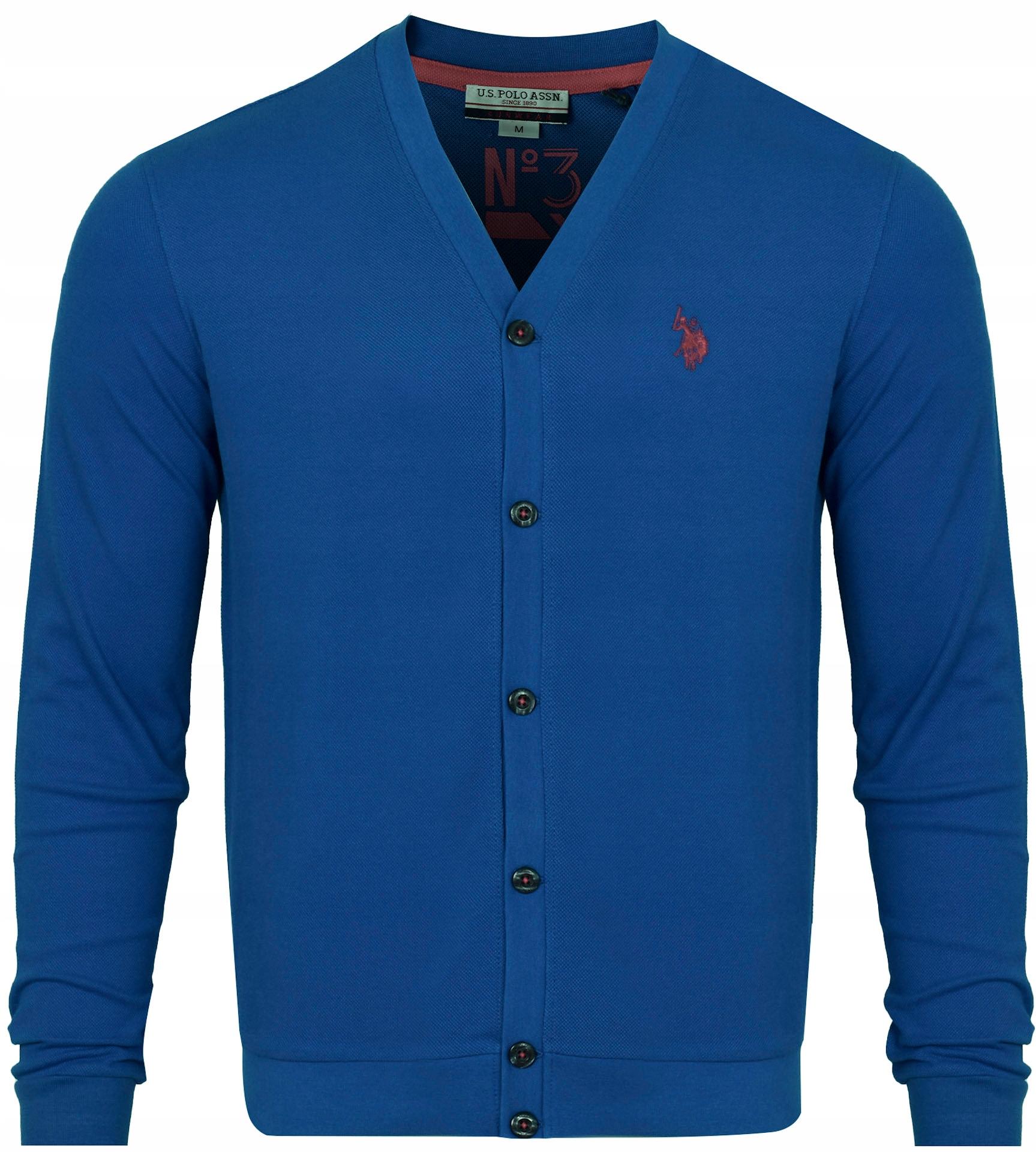 U.s. Polo Assn. Męska Bluza Clit 187 65688 53393 233 rozpinana guziki