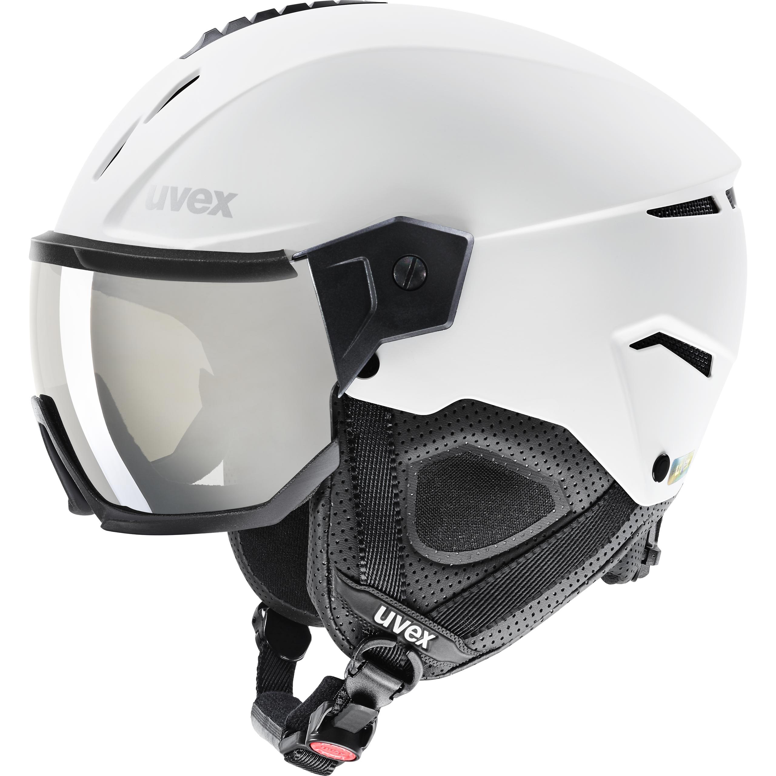 Lyžařská přilba Uvex Instinct Visor white-black 59-61 cm