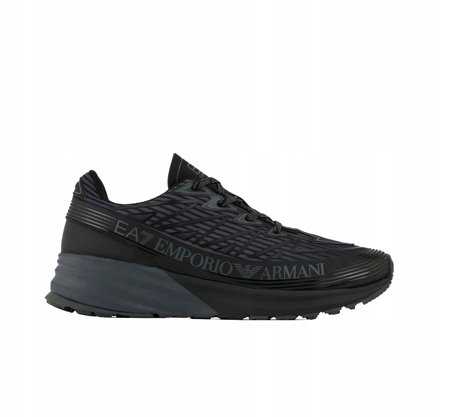Buty męskie sneakersy Emporio Armani EA7 sportowe czarne oddychające modne