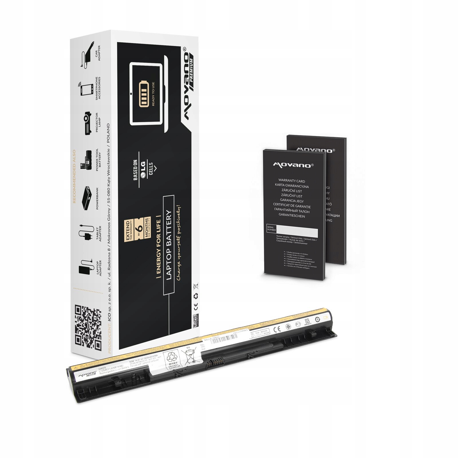 

Bateria 14,4V do Lenovo IdeaPad 121500173 L12L4E01