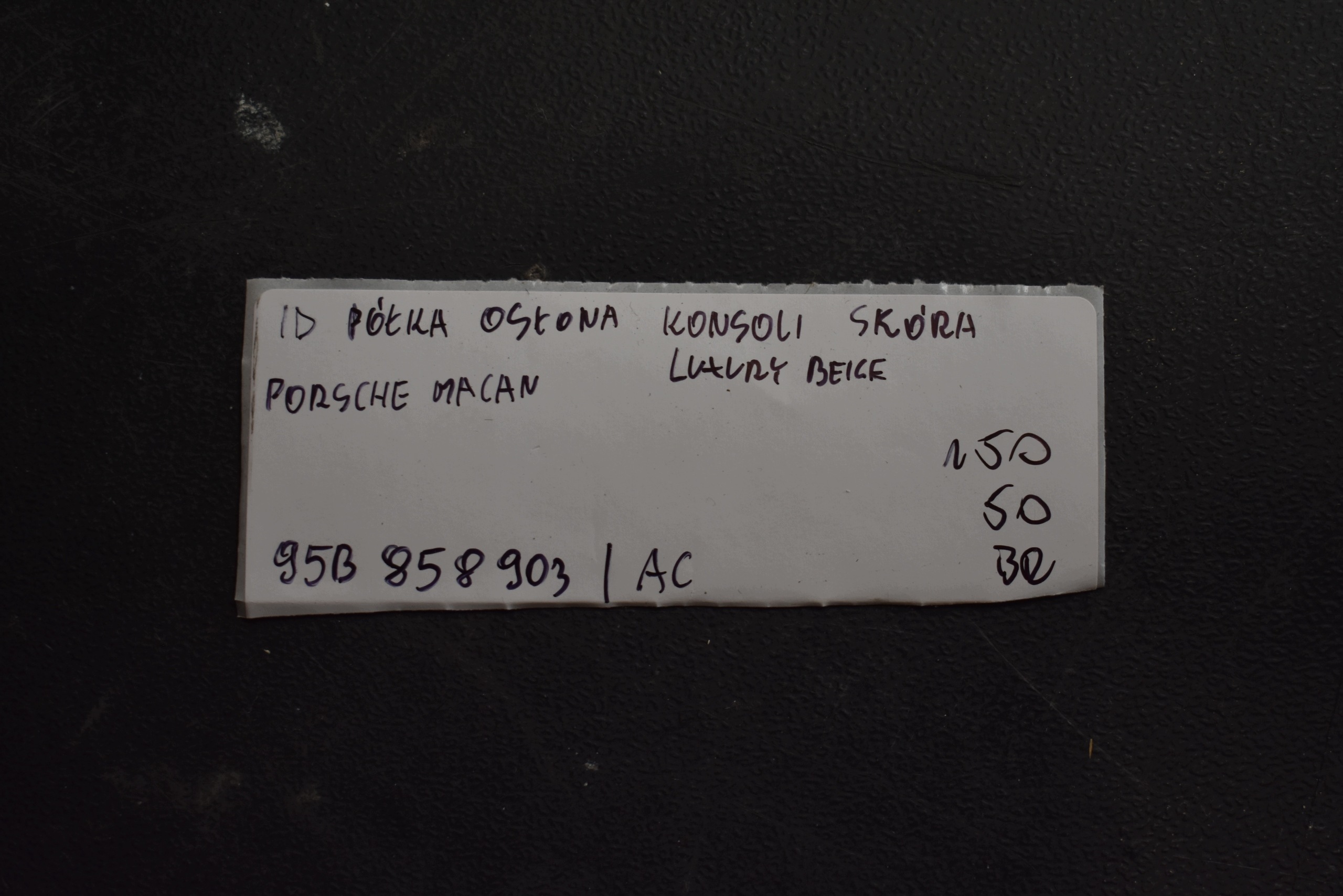 IDEALNA Abdeckung, Hutablage Blende Abdeckung konsole Leder LUXURY BEIGE PORSCHE MACAN 1