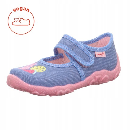 Pantofle Tekstylne Kapcie Superfit Bonny Hellblau Fruit R.25