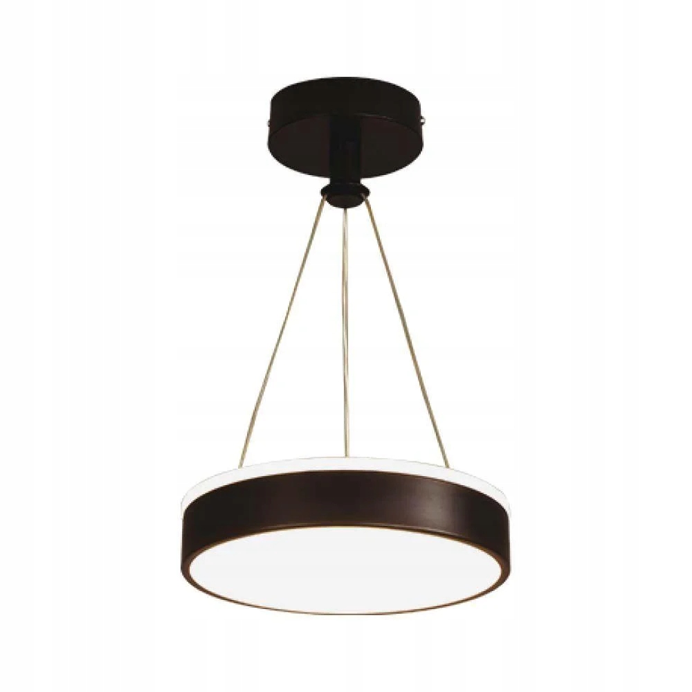 Závěsná Led lampa moderní černá kulatá 24 cm 4000K nad stůl V-tac