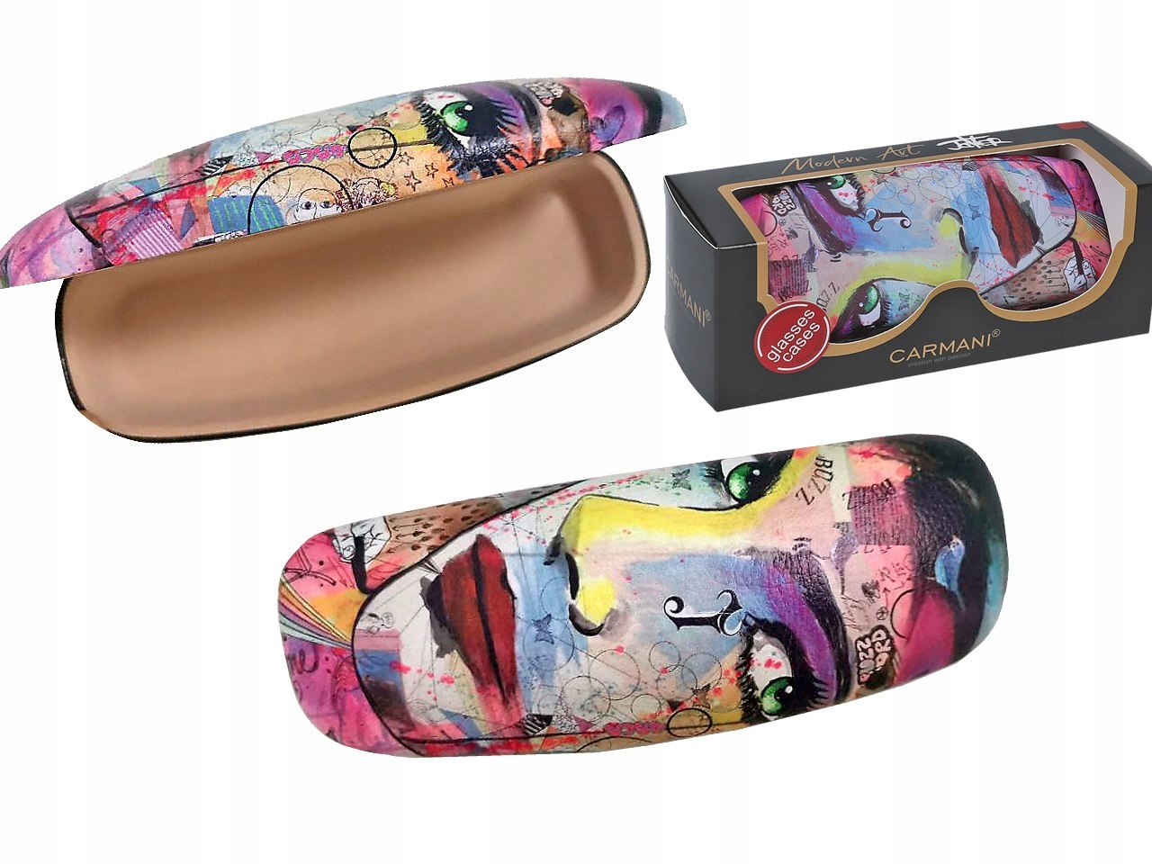 

Etui na okulary twarde z nadrukiem L. Jover