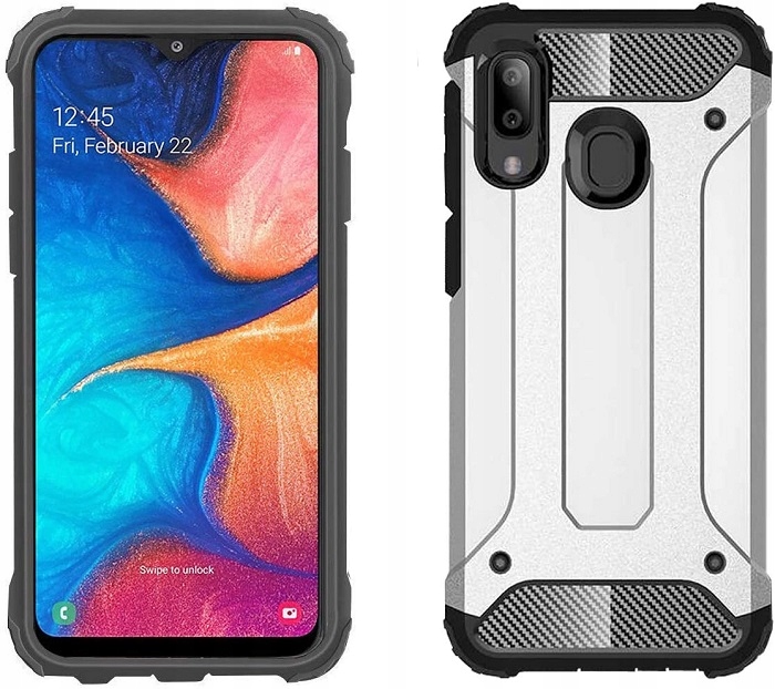ETUI PANCERNE ARMOR DO SAMSUNG GALAXY A20E + SZKŁO