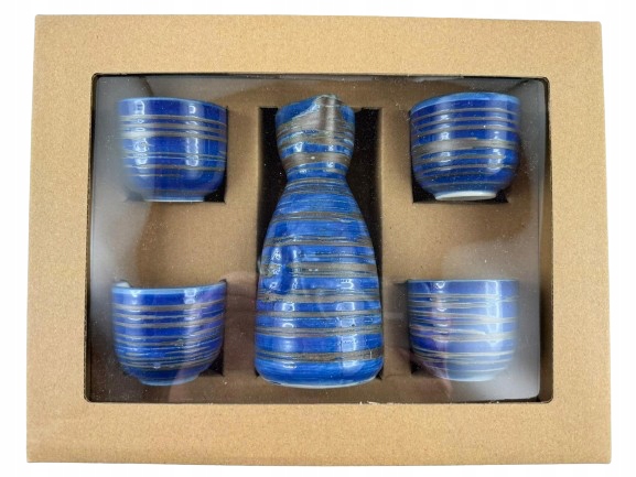 Sada na saké Sake modro-zlatá,