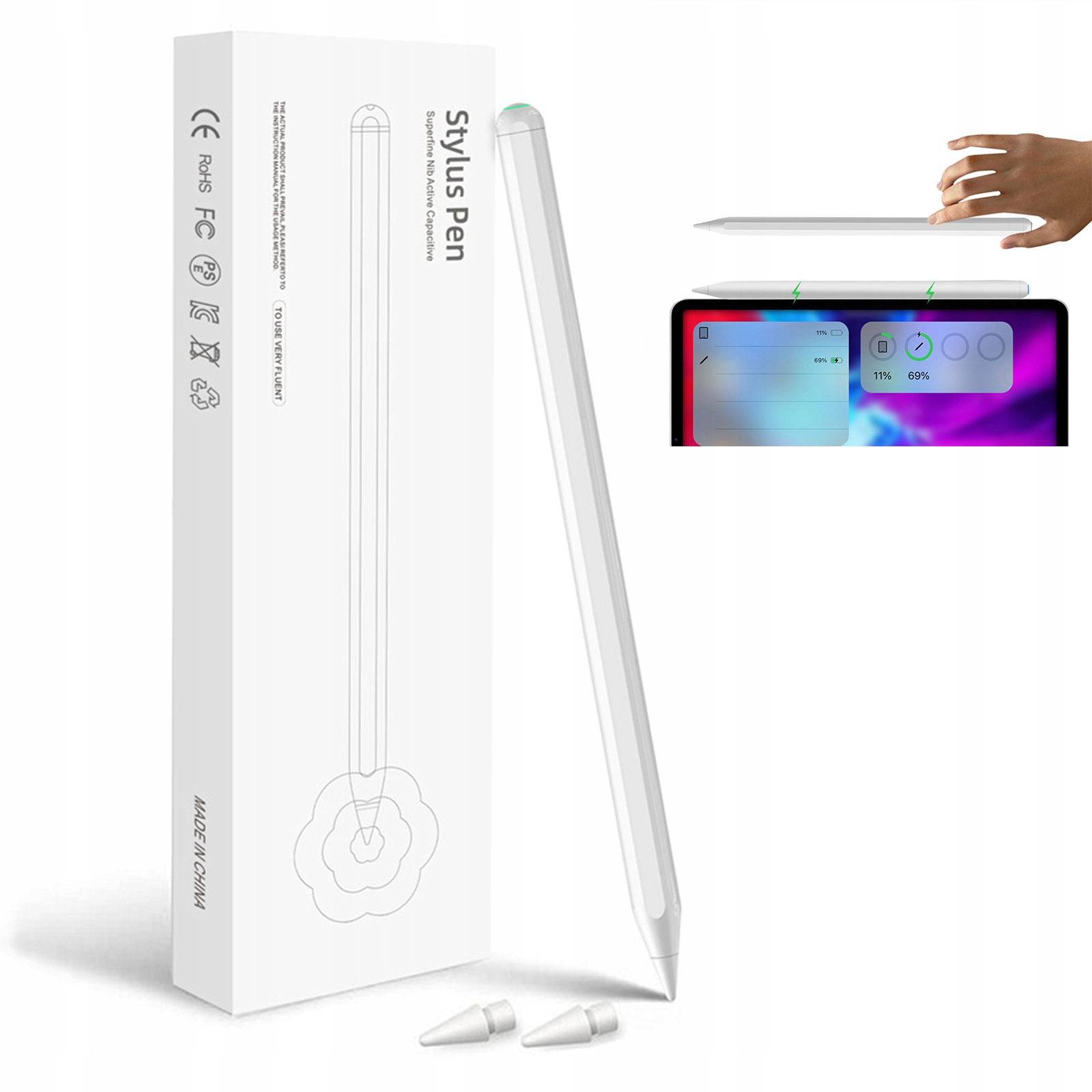 Aktivní Stylus Magnetická Tužka 730 Pen Bezdrátová Pro Ipad Mini Pro