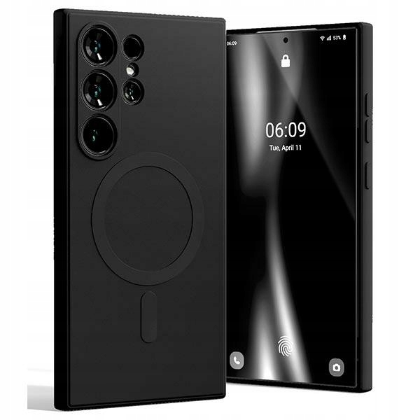 Mercury MagSafe Semi-Silicone Sam S24 Ultra S928 czarny/black