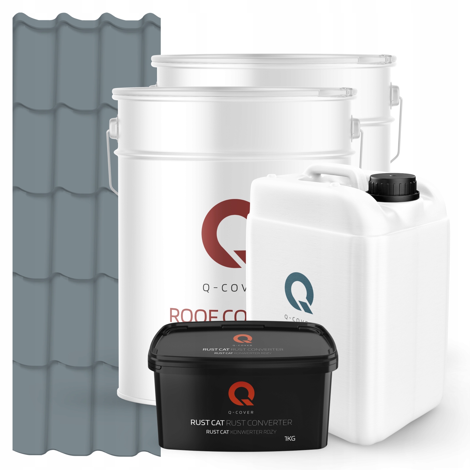 Farba Na Kovovú Strechu Sada Veveričky Sivá Ral 7000 74 m2 Lesk