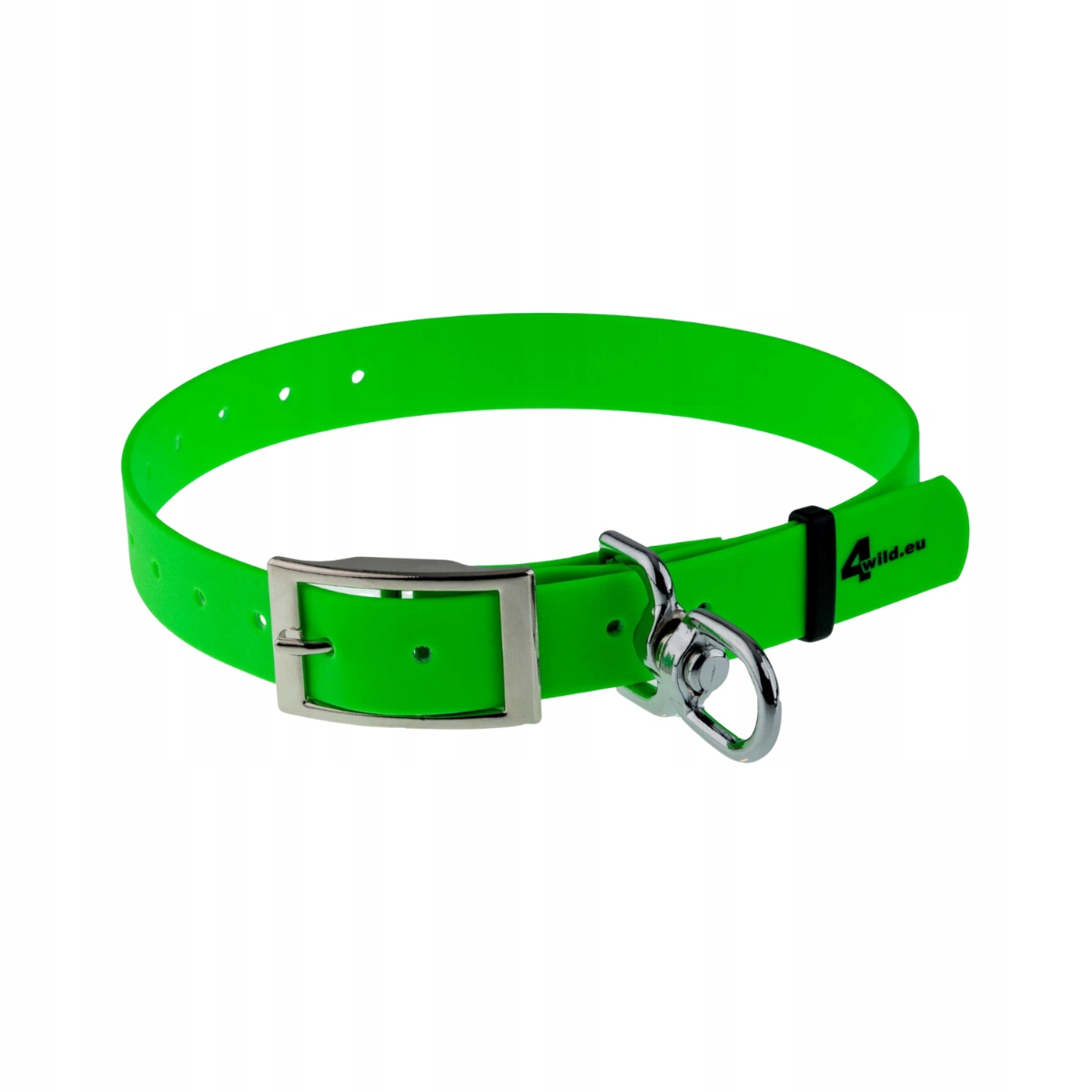 Tropický obojek BioThane 4WILD pro lokalizátor 25 mm 35-63 cm zelený