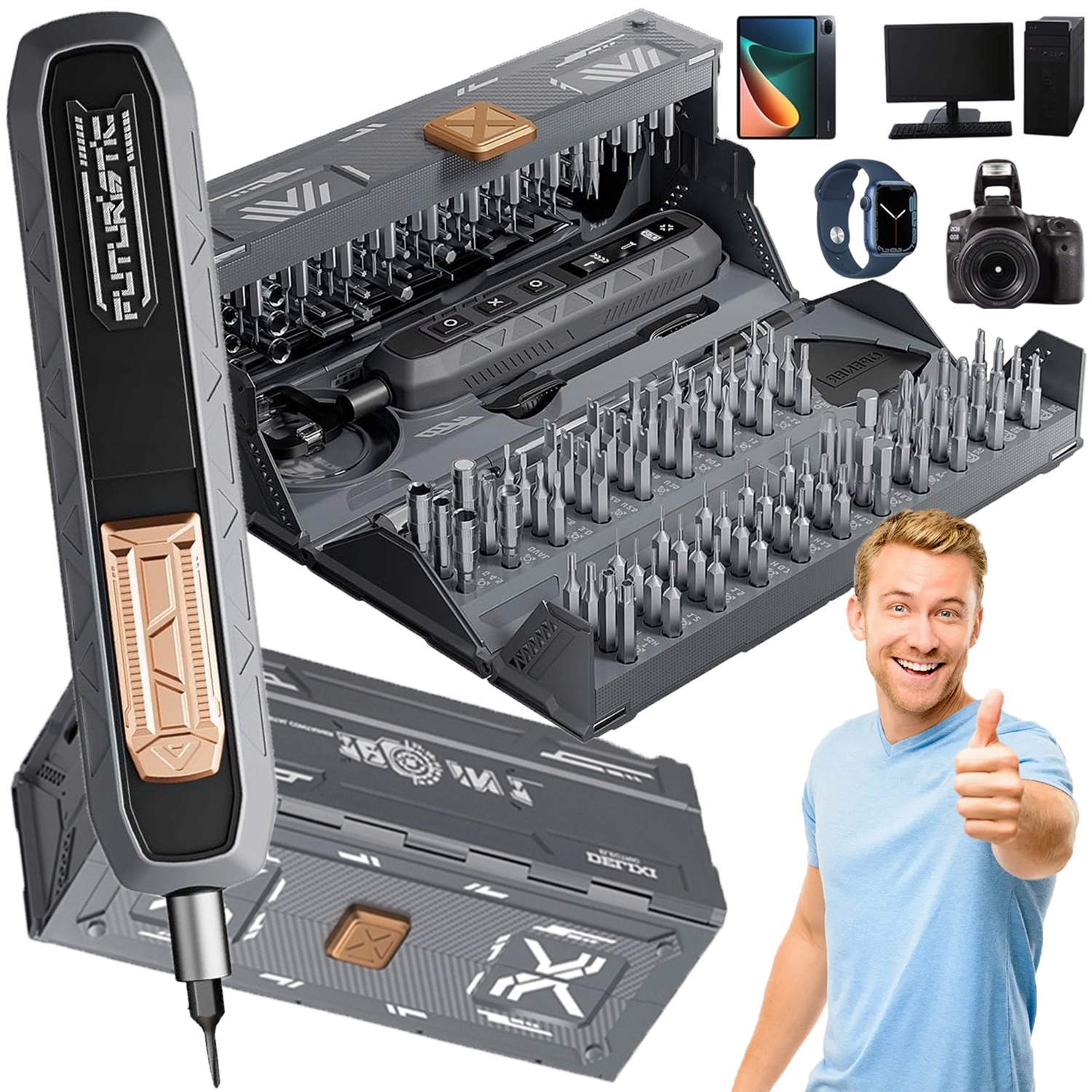 Sada Přesných Šroubováků Přesné Šroubováky 160 Magnetické Bity
