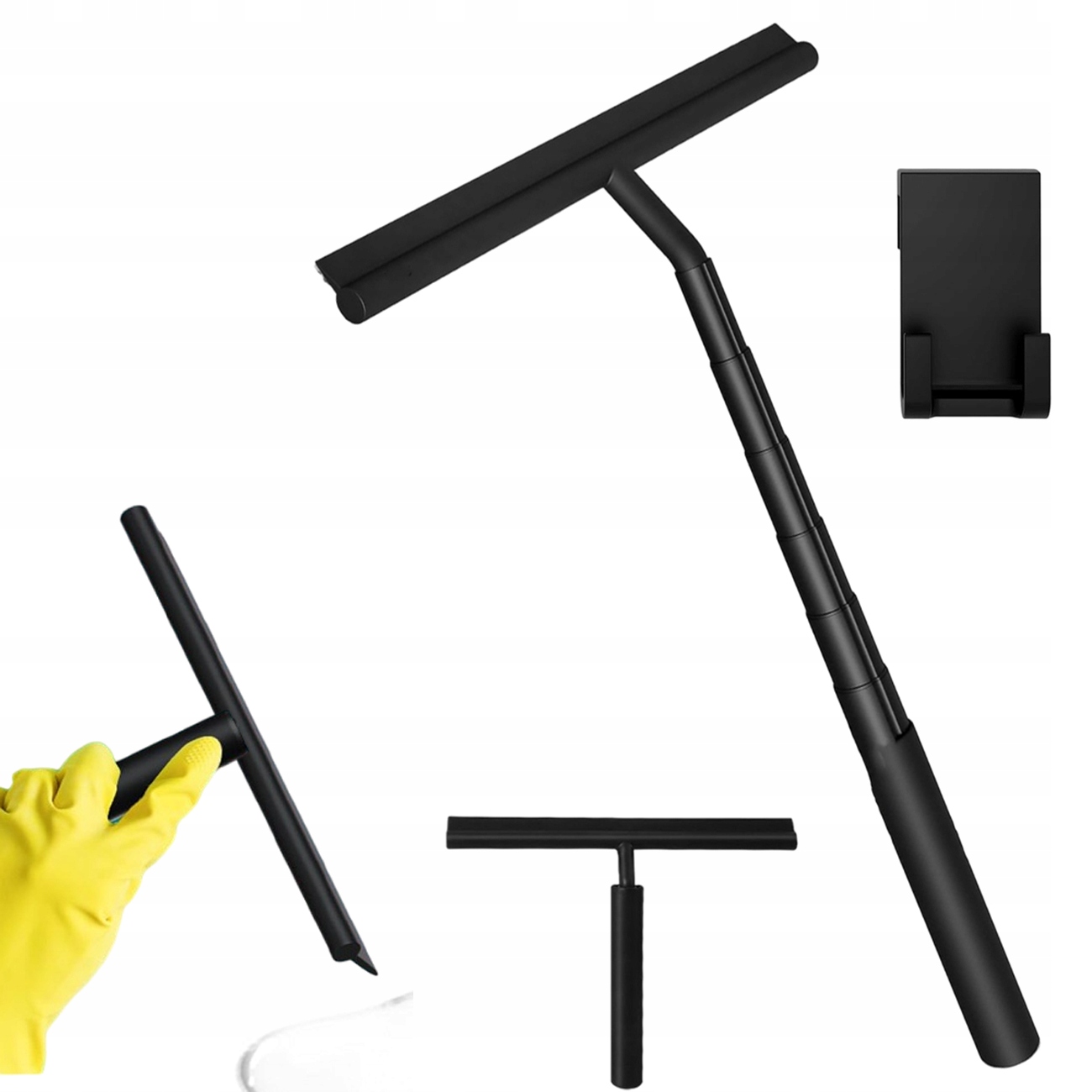 Levně Teleskopická stěrka na okna s držákem Sprchová stěrka Silikon