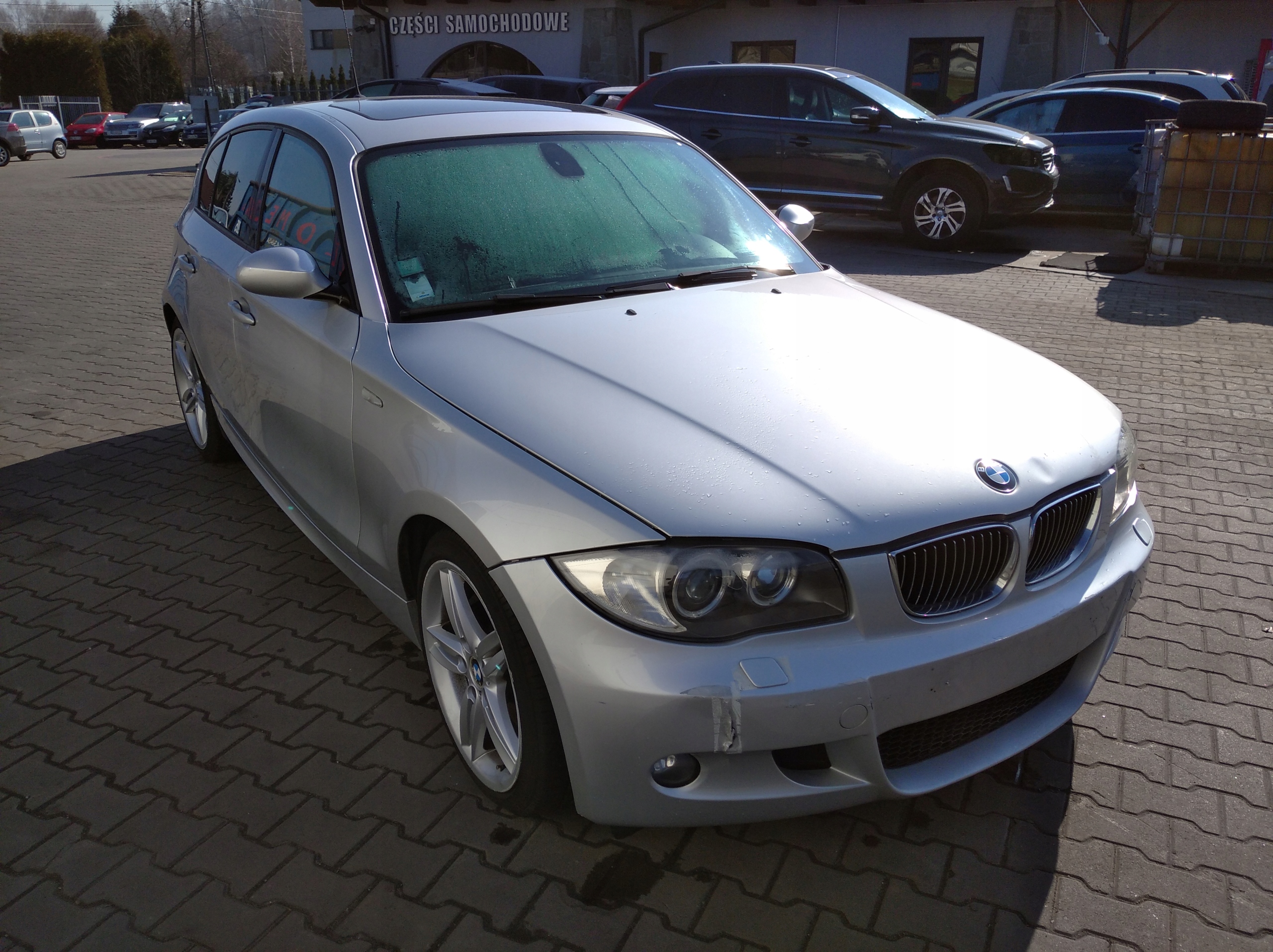 BMW e E87 E81 Cofano SREBRNA 354/7 TITANSILBER METALLIC
