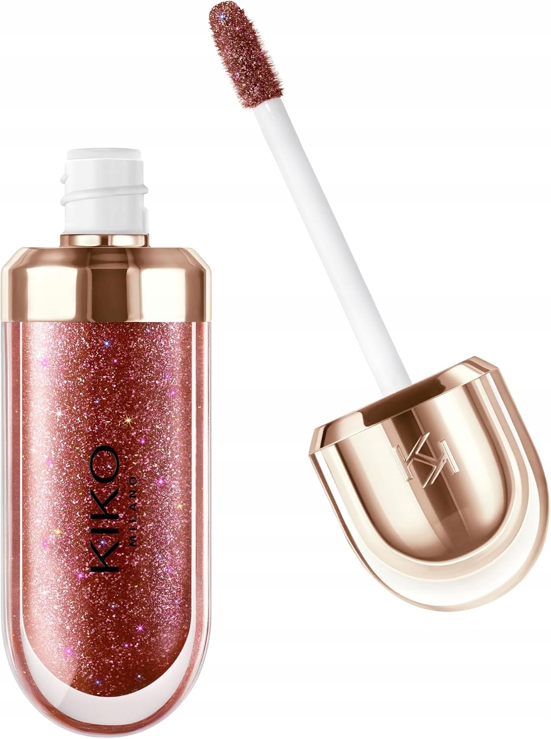 Kiko Milano 3D Hydra Lipgloss – Hydratační Lesk Na Rty, Odstín 44 Disruptive Brown
