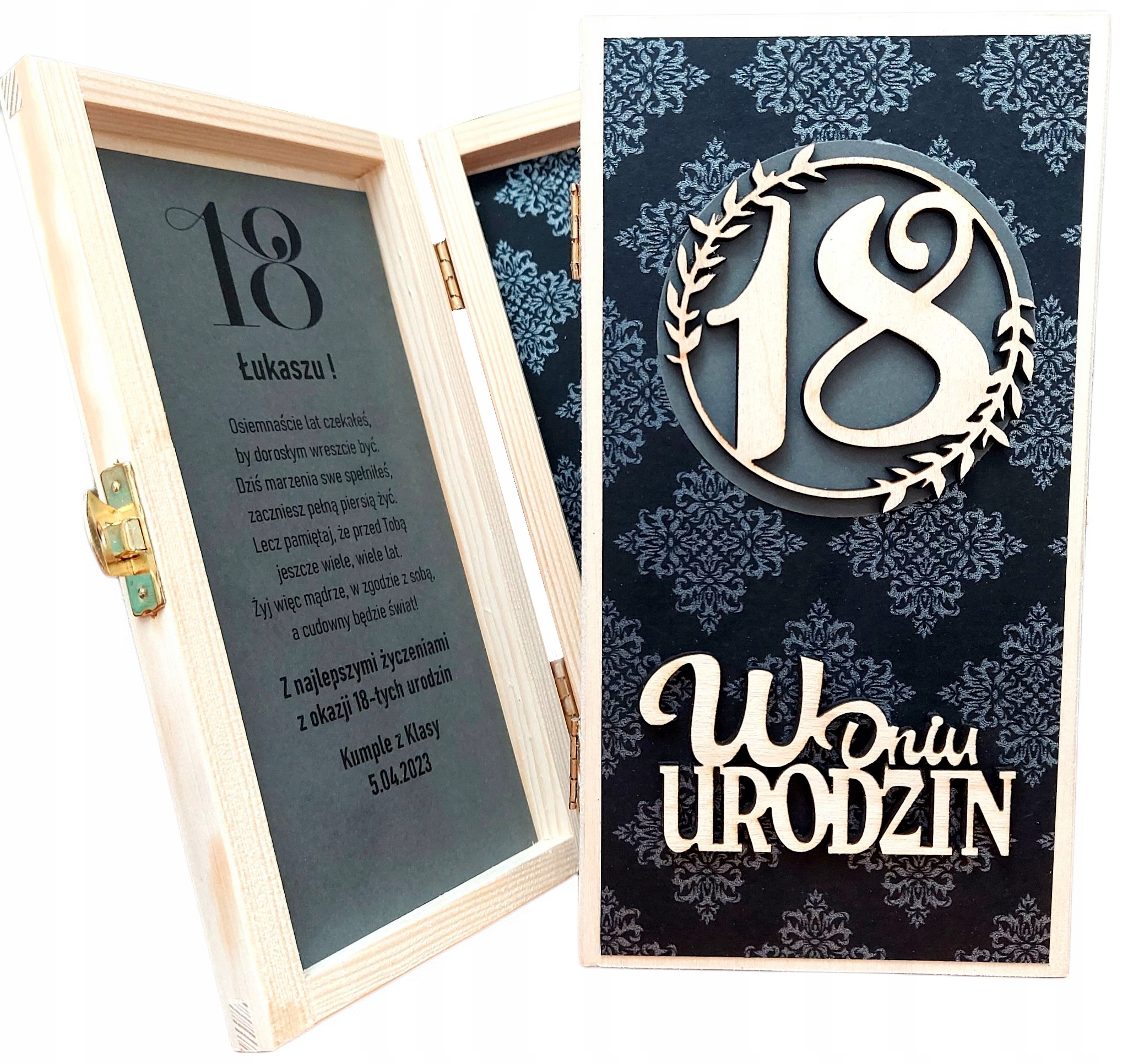 

Pudełko Na Gotówkę 18-te urodziny * *