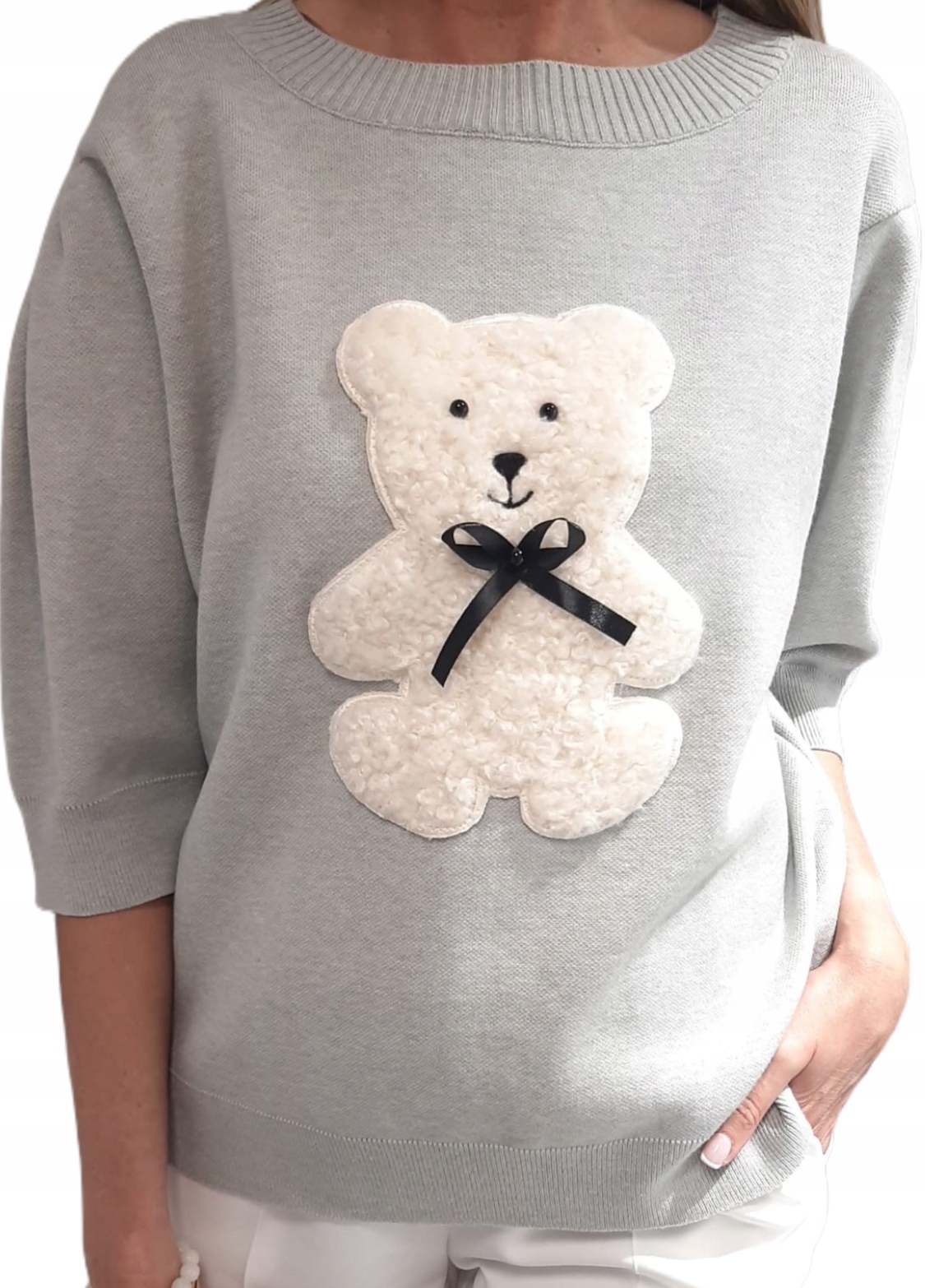 Cocomore Svetr Medvídek Šedý New