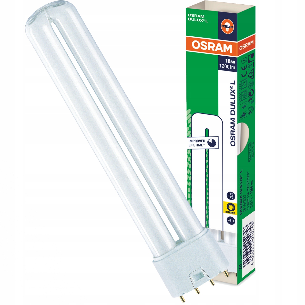 

Świetlówka 2G11 18W 1200lm 2700K Dim Osram Dulux L