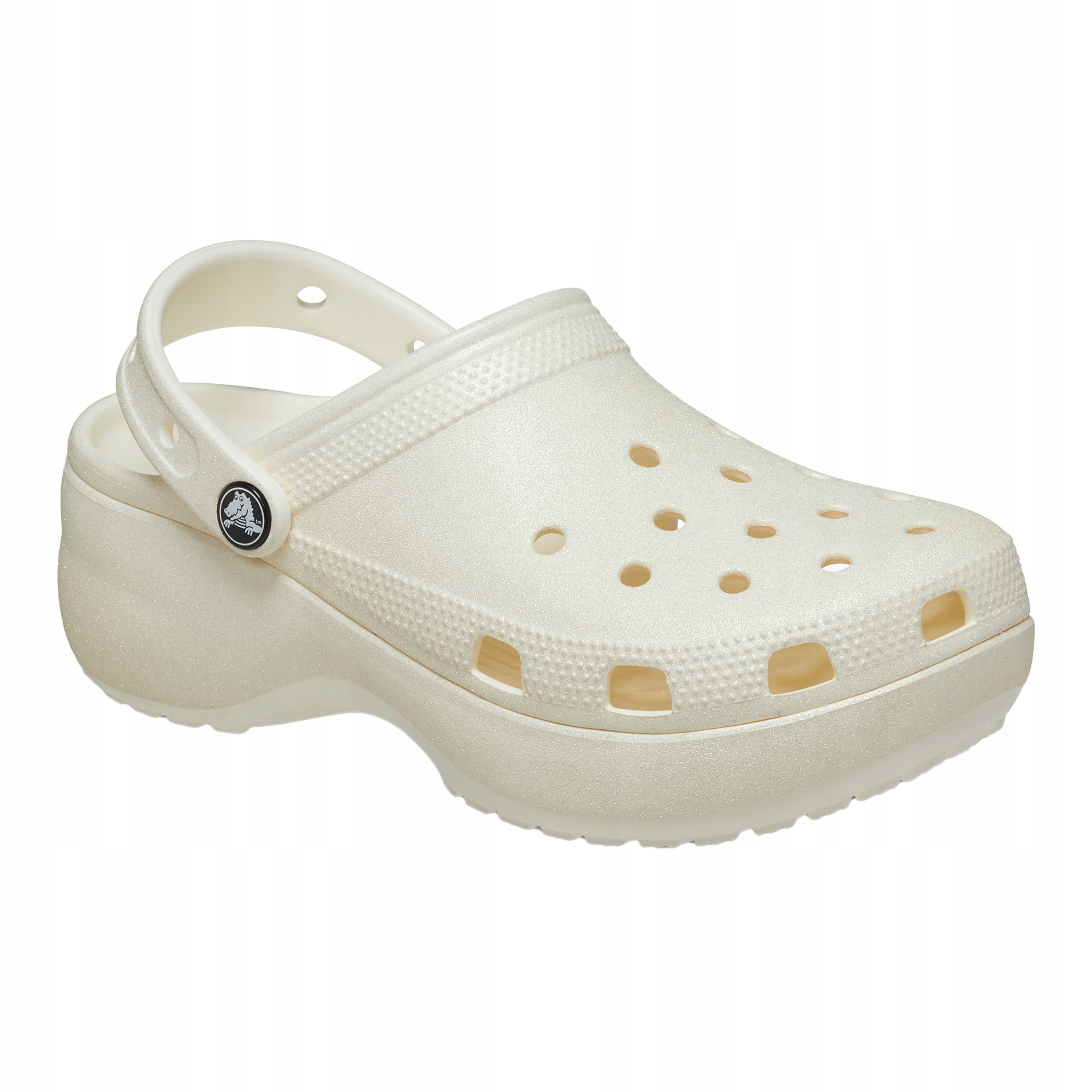 Nazouváky pantofle Crocs Classic Platform Glitter chalk 42-43 Eu