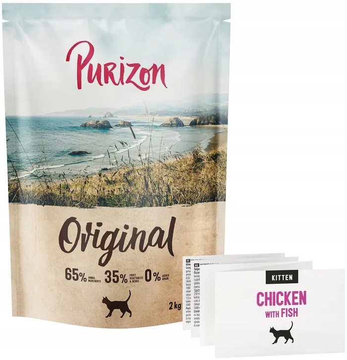 Sucha Karma Dla Kota Bez Zbóż Purizon Kitten Kurczak I Ryba 2kg