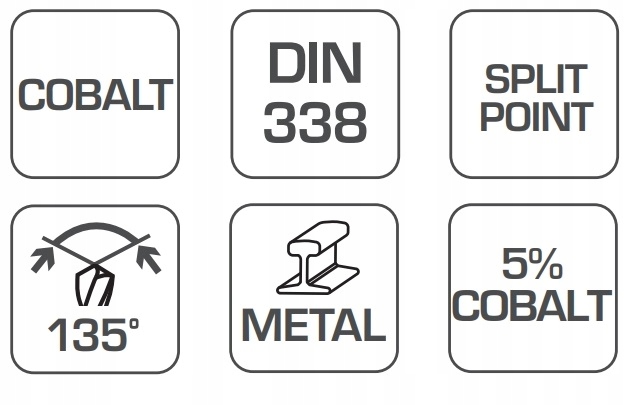 HOGERT WIERTŁO DO METALU COBALT 5% - 11MM/1SZT.
