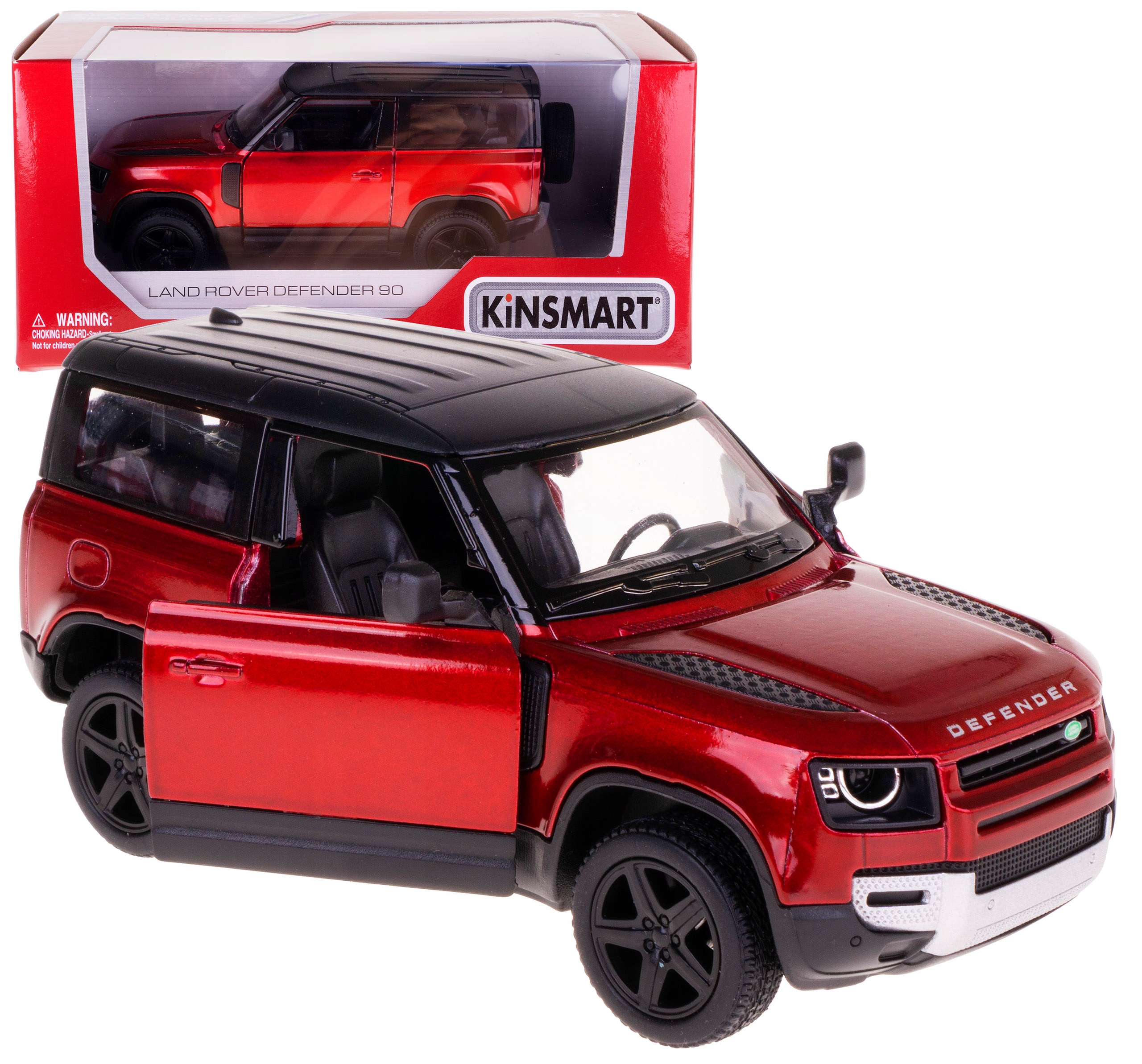 

Land Rover Defender 90 1:36 Model Kinsmart Box Cze