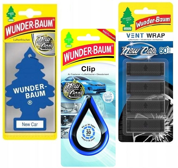 WUNDER baum vonný stromeček New car 5g : Drogerie, parfémy, BIO produkty