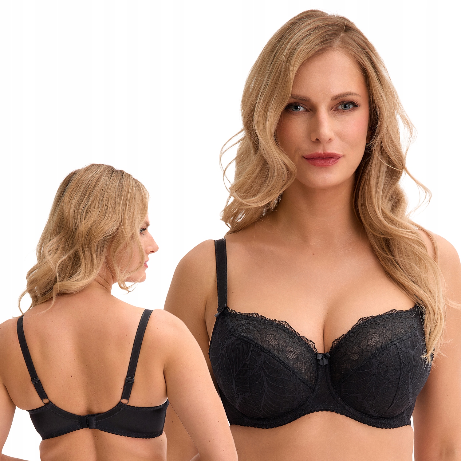 Gaia 594 Sandy černá 3 80C Polovyztužená podprsenka