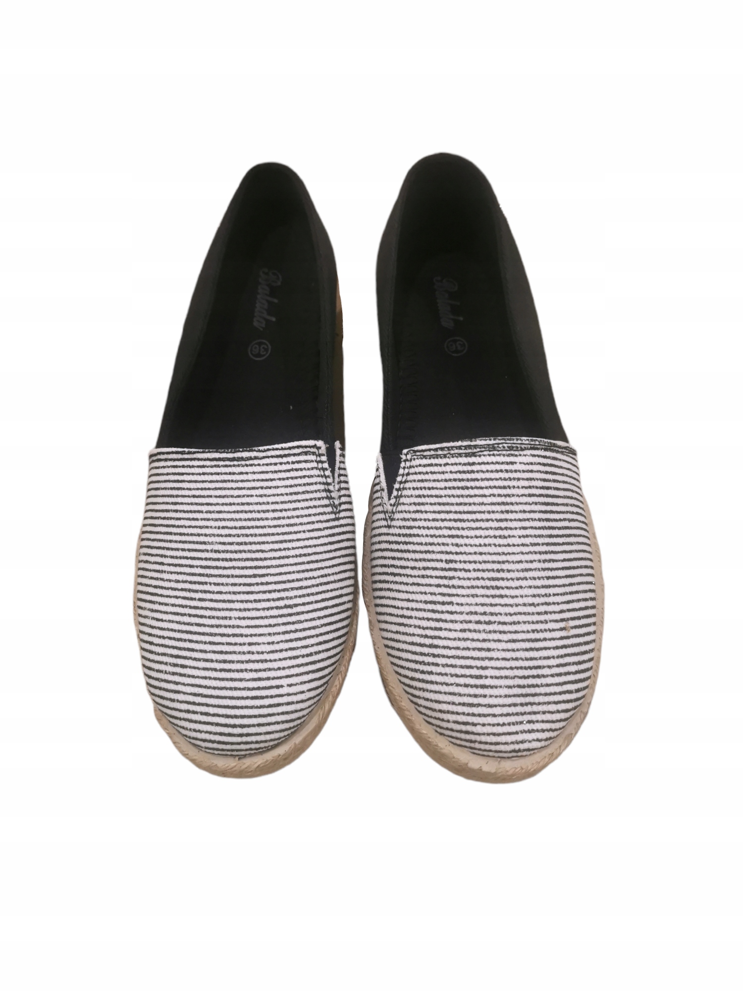 CZARNE TENISÓWKI ESPADRYLE 39 Rozmiar 39