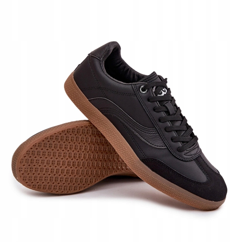 Pánské Nízké Šněrovací Tenisky Lee Lian Men Low 50253045 Černé 41