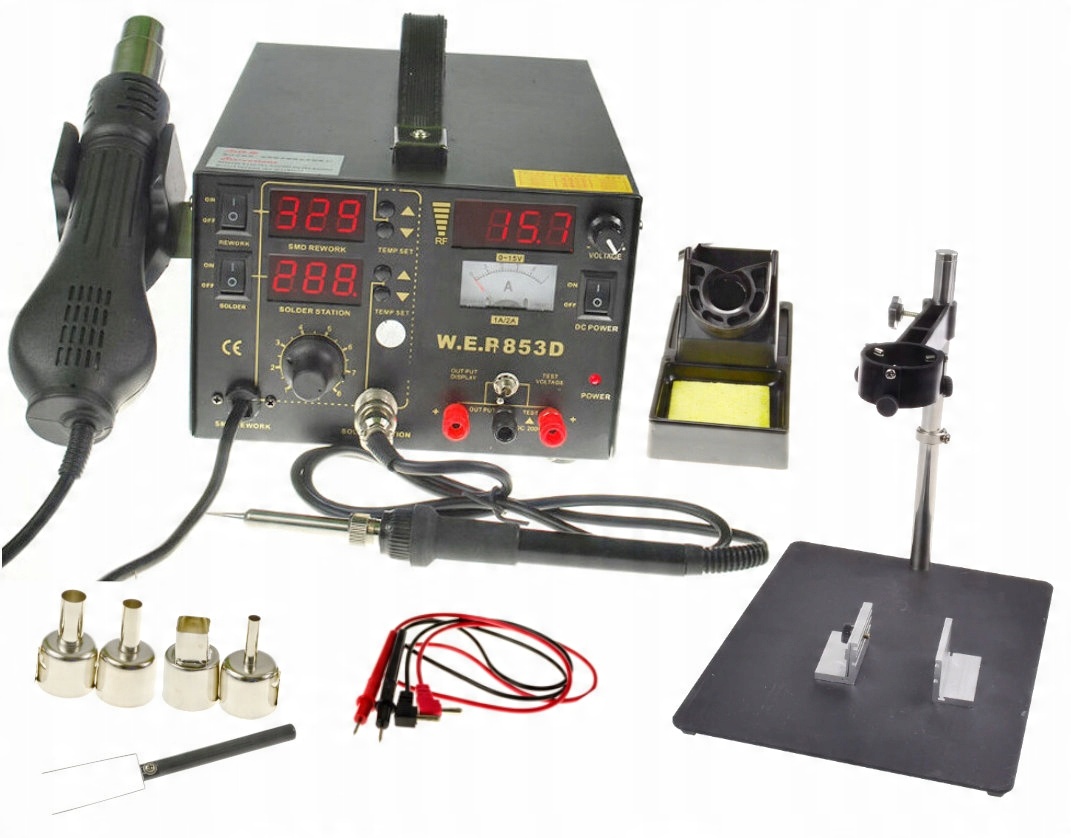 

Stacja Lutownicza Wep 853D +Platforma do Pcb 628-I