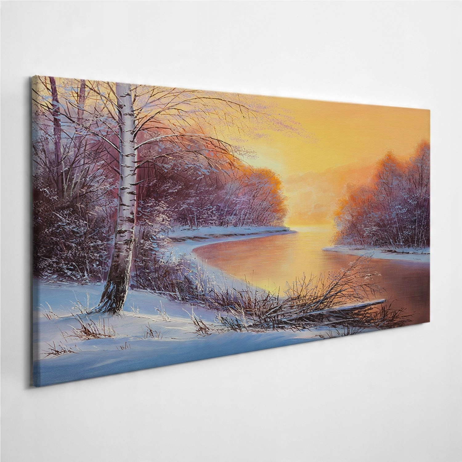 

Zdjęcie na foto-obrazie Krajobraz Zima Las 120x60