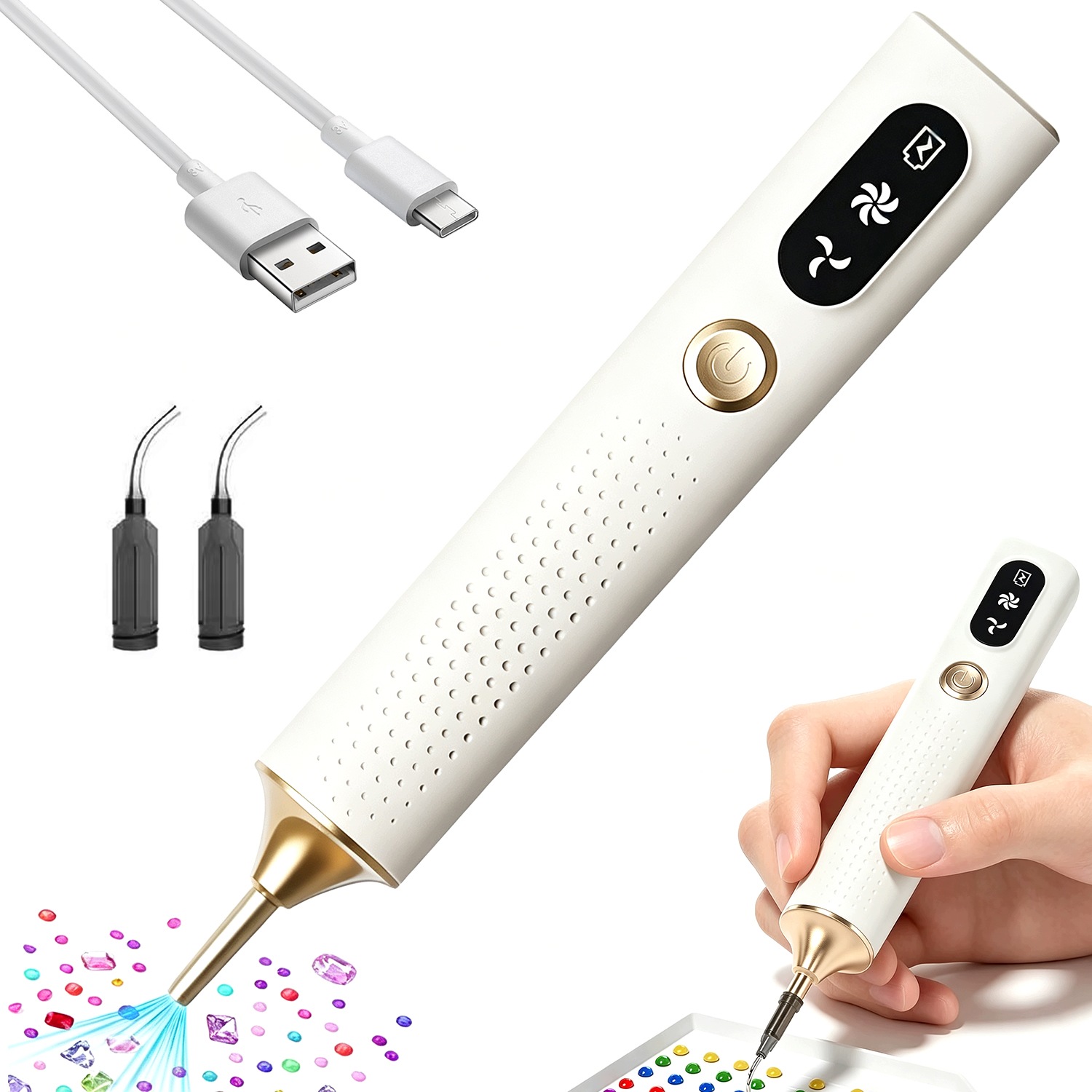 Elektrický Propiska Pro Diamantové Vyšívání Diamond Painting Příslušenství Usb