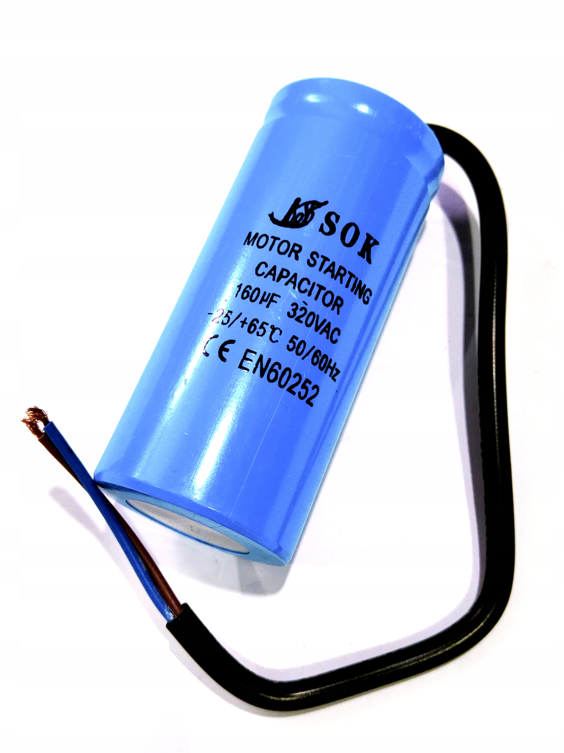 

Kondensator rozruchowy silnika 160 uF 320V 50/60Hz