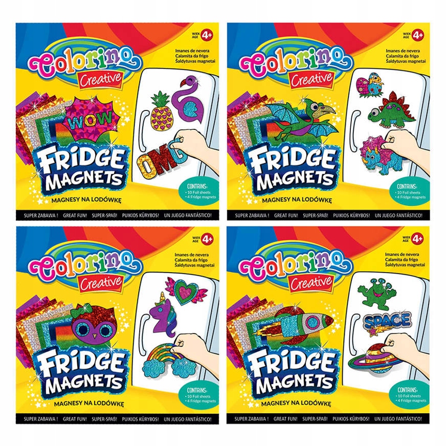 MAGNESY Z DINOZAURAMI DO OZDABIANIA COLORINO Rodzaj magnesy