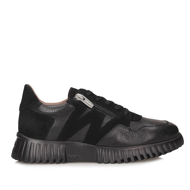 Sneakersy damskie Wonders A-4424 Flexfly 24 Wild I Negro Trend czarne