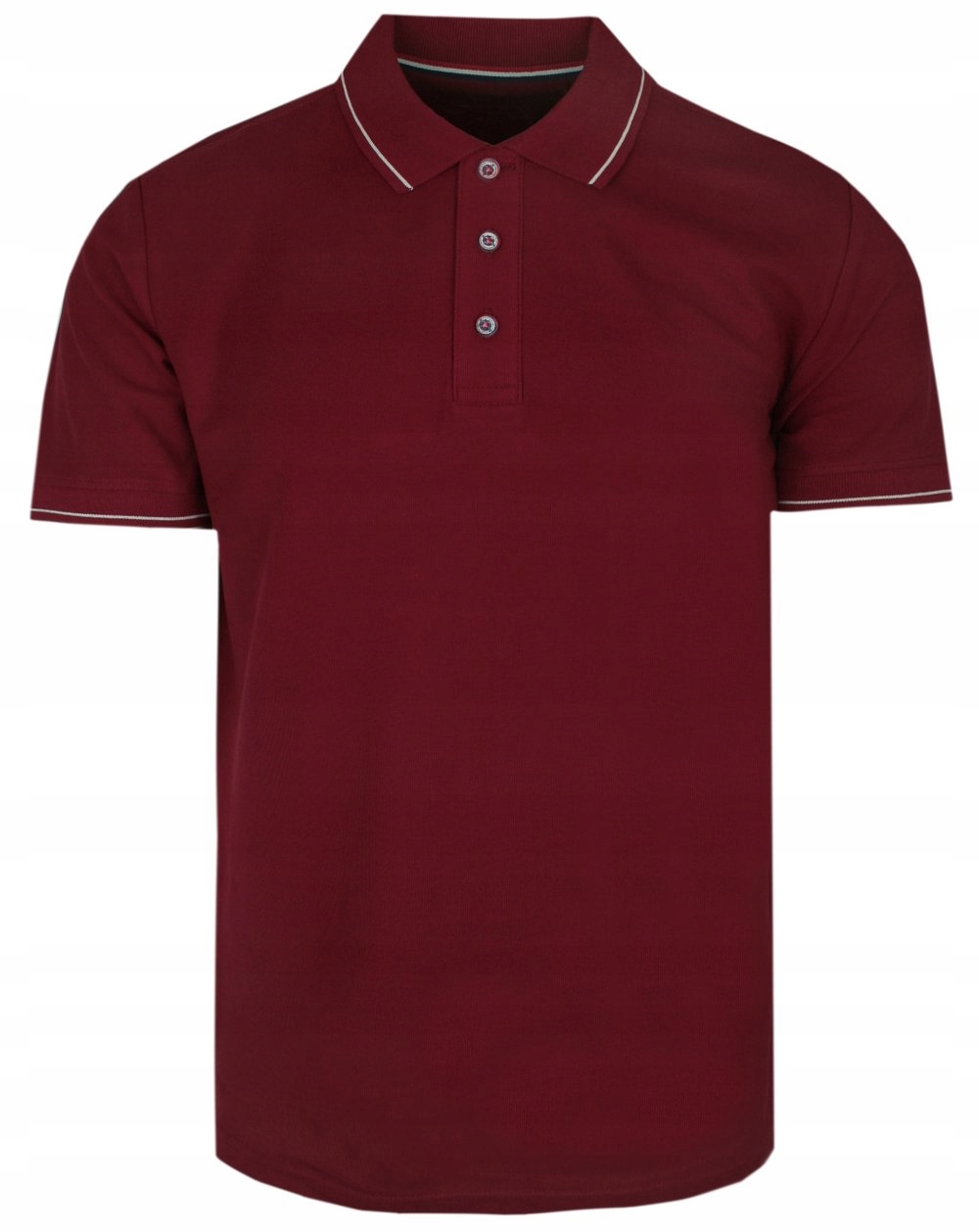 Klasické pánské Polokošile Adriano Guinari Bordó XL