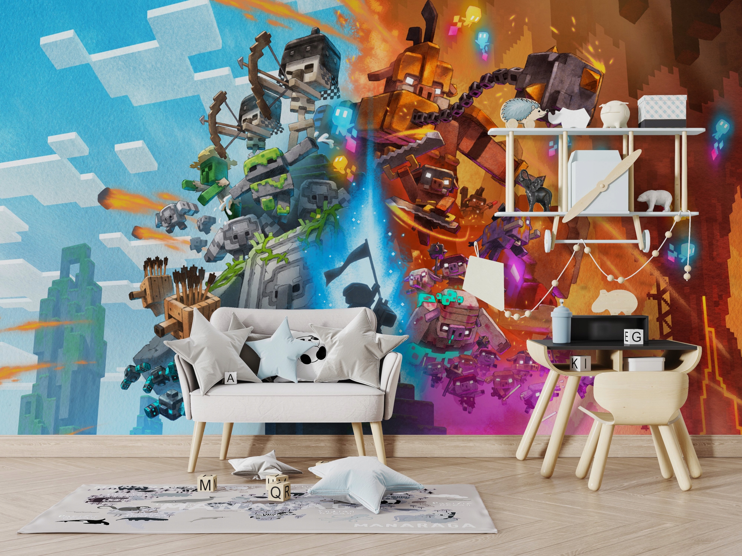 Fototapeta Dla Dzieci Minecraft Legends Do Pokoju 294x260