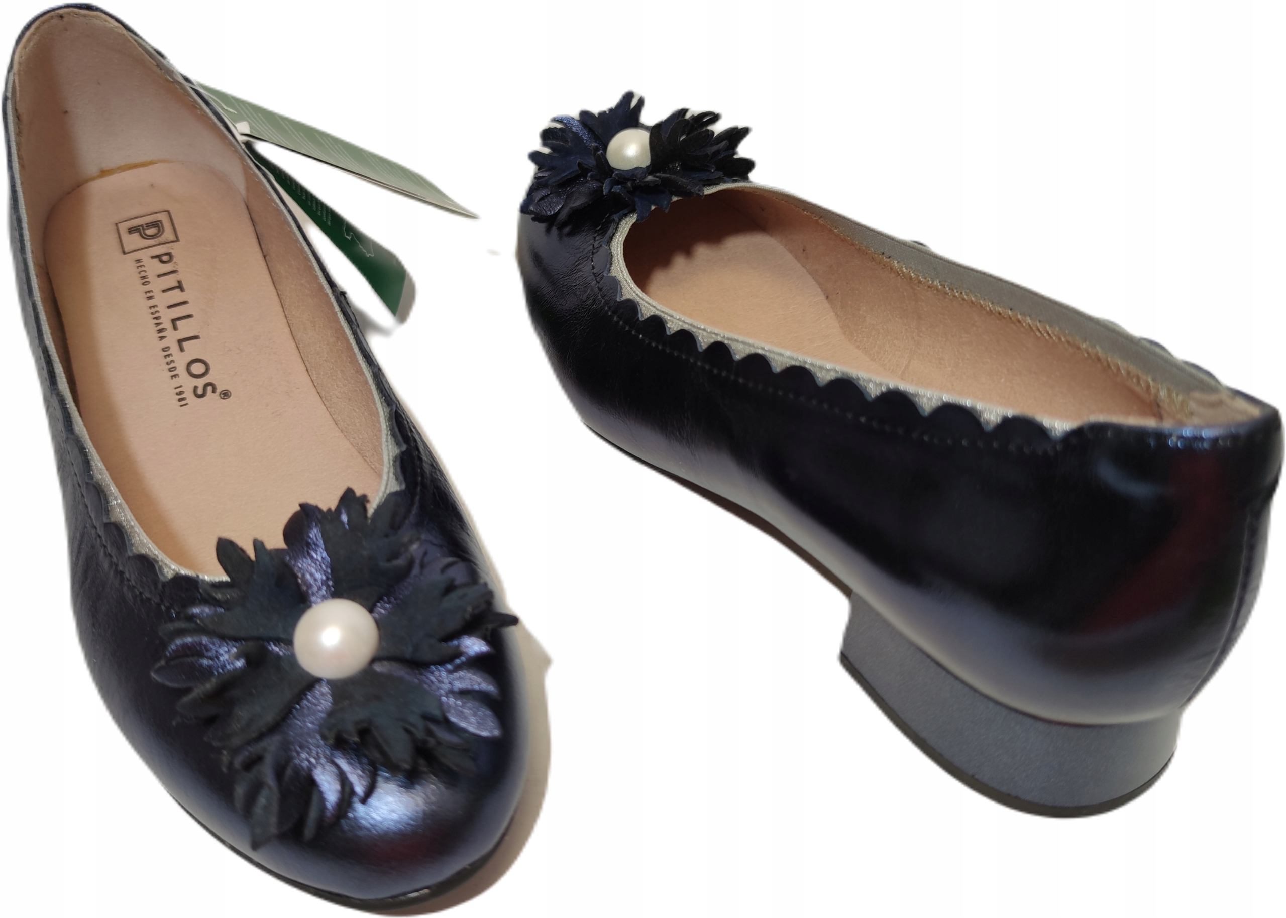 elegantní lodičky Květy a kůže Pitillos 5602 r37