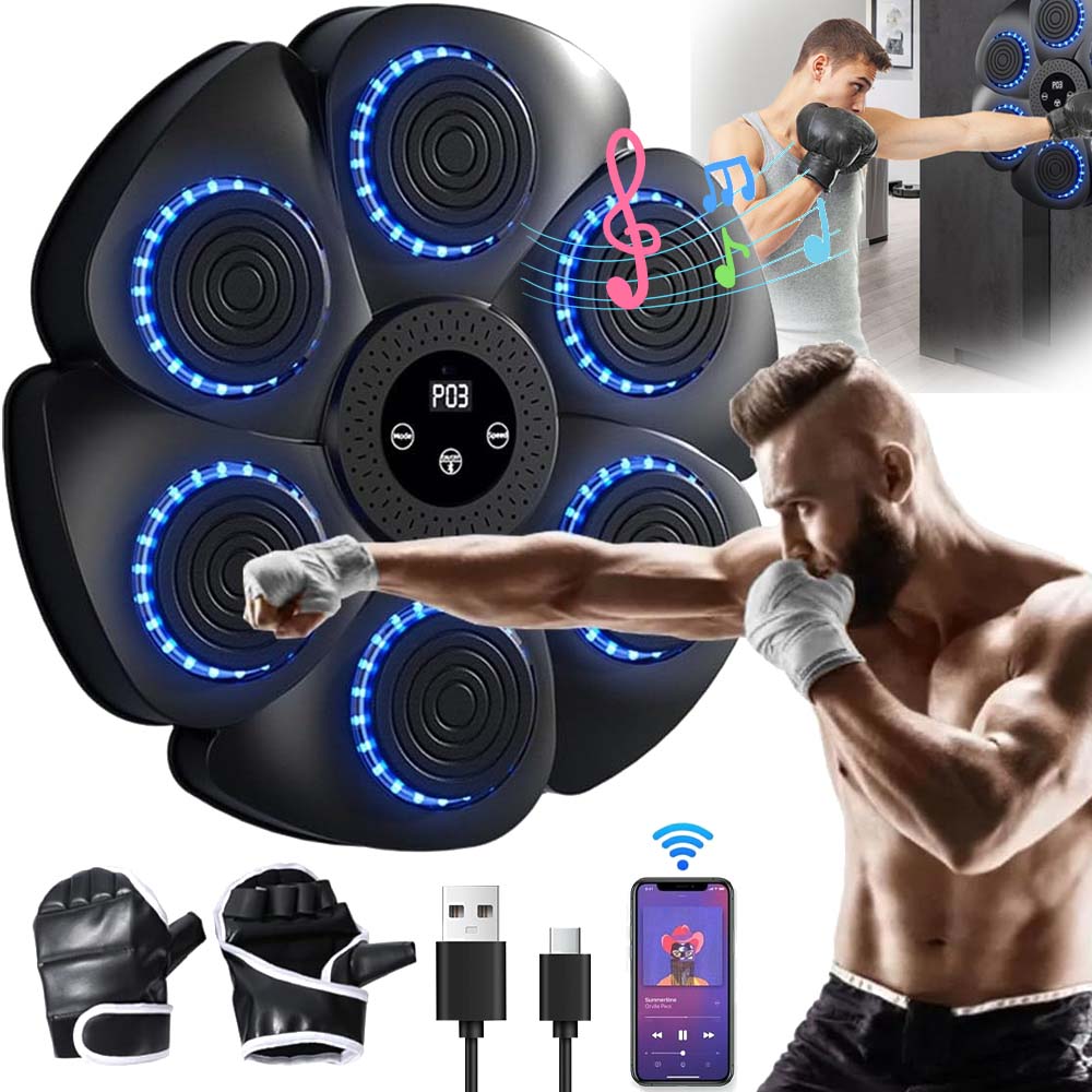 Music Boxing Machine Inteligentny Muzyczna Maszyna Doboksu Bluetooth Z Led