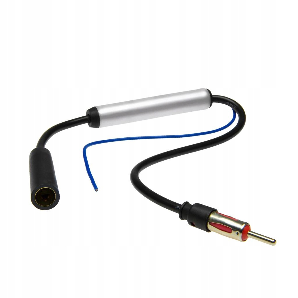 WZMACNIACZ SYGNAłU ANTENY SAMOCHODOWEJ CZARNY Zysk - uplink 0 dB