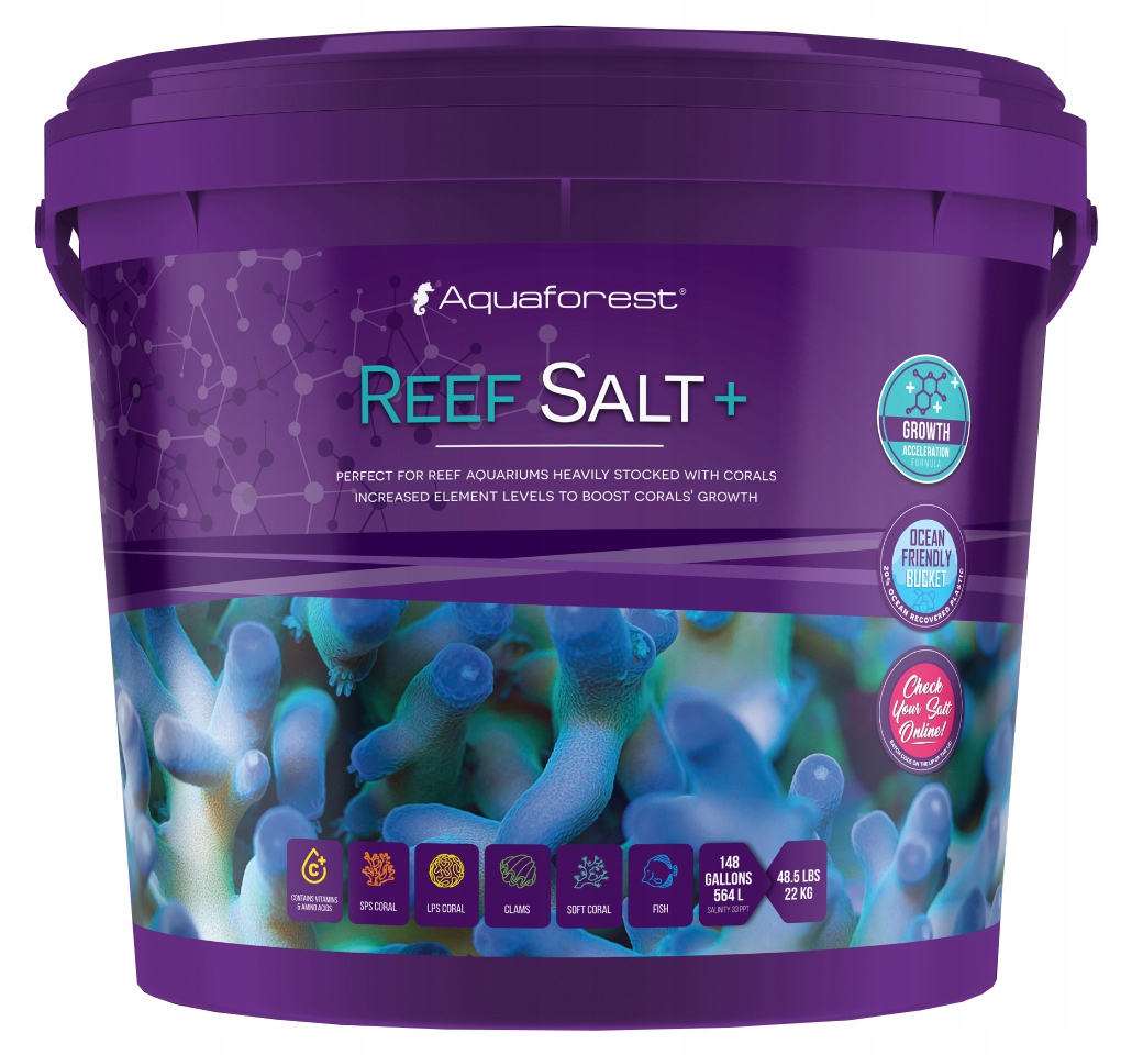 

Aquaforest Reef Salt+ 22kg Sól Do Akwarium