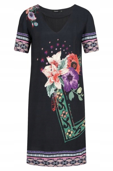 

Desigual Vest Barta sukienka w kwiaty 38 PH307 10