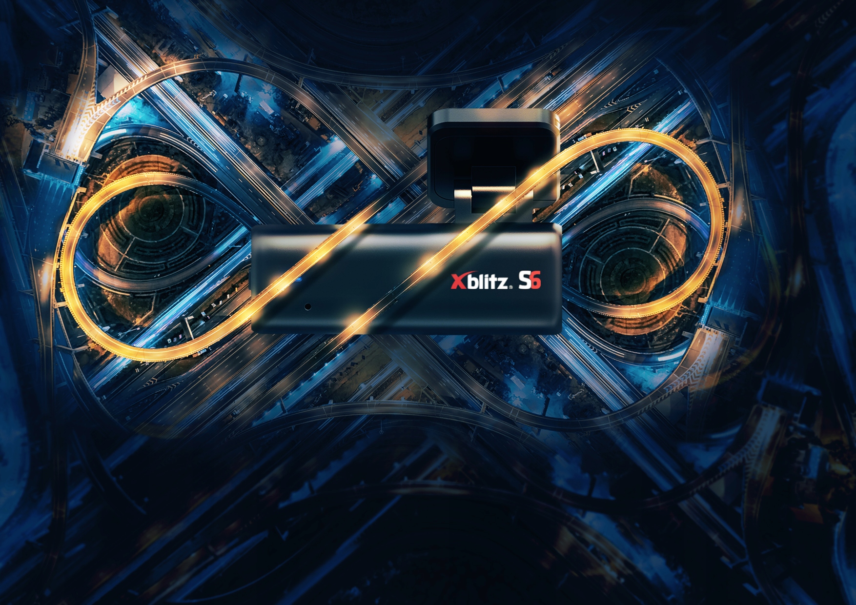 Wideorejestrator kamera DVR Xblitz S6 1440p WiFi Color black