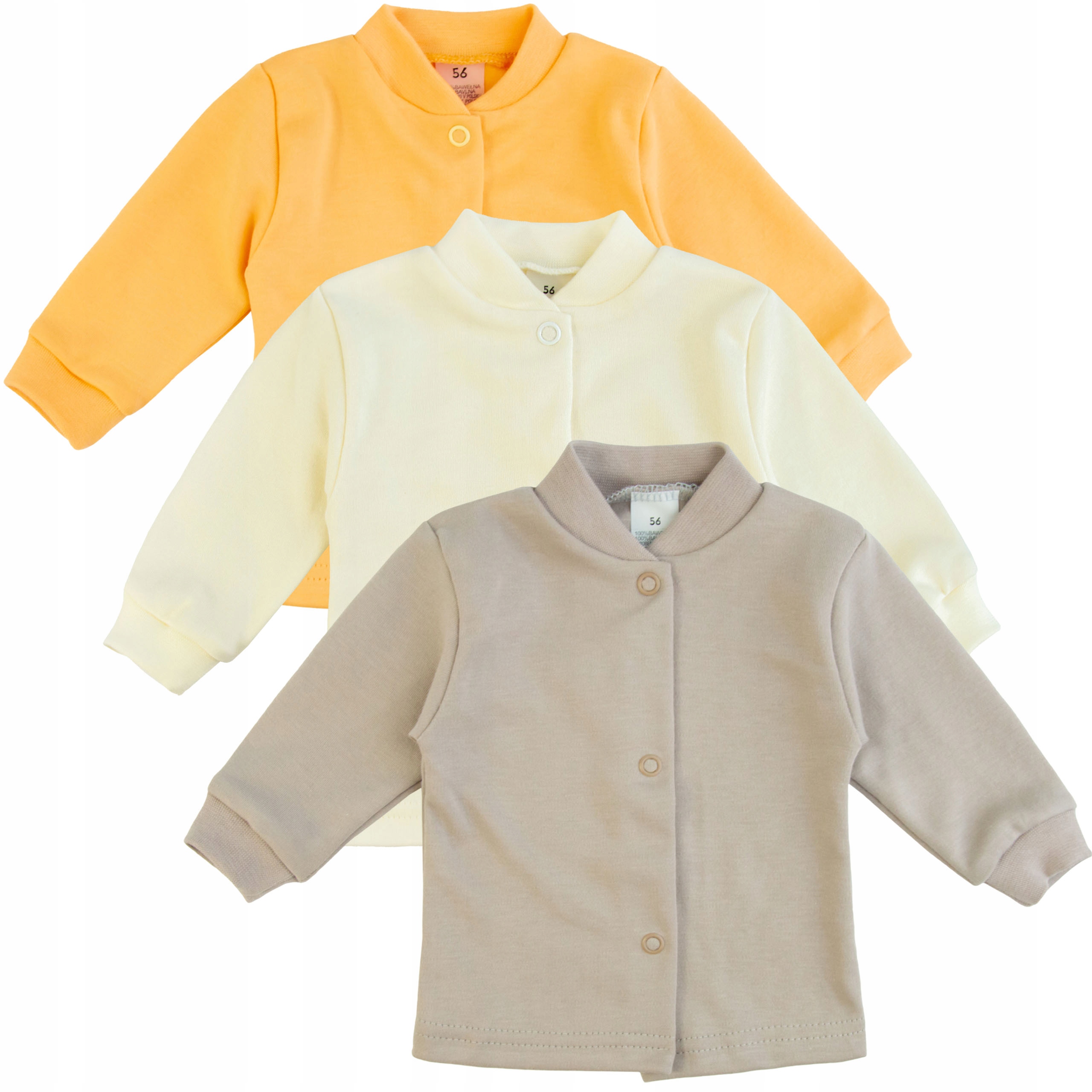 3-pak KAFTANIK BAWEŁNIANY koszulka dziecięca 98