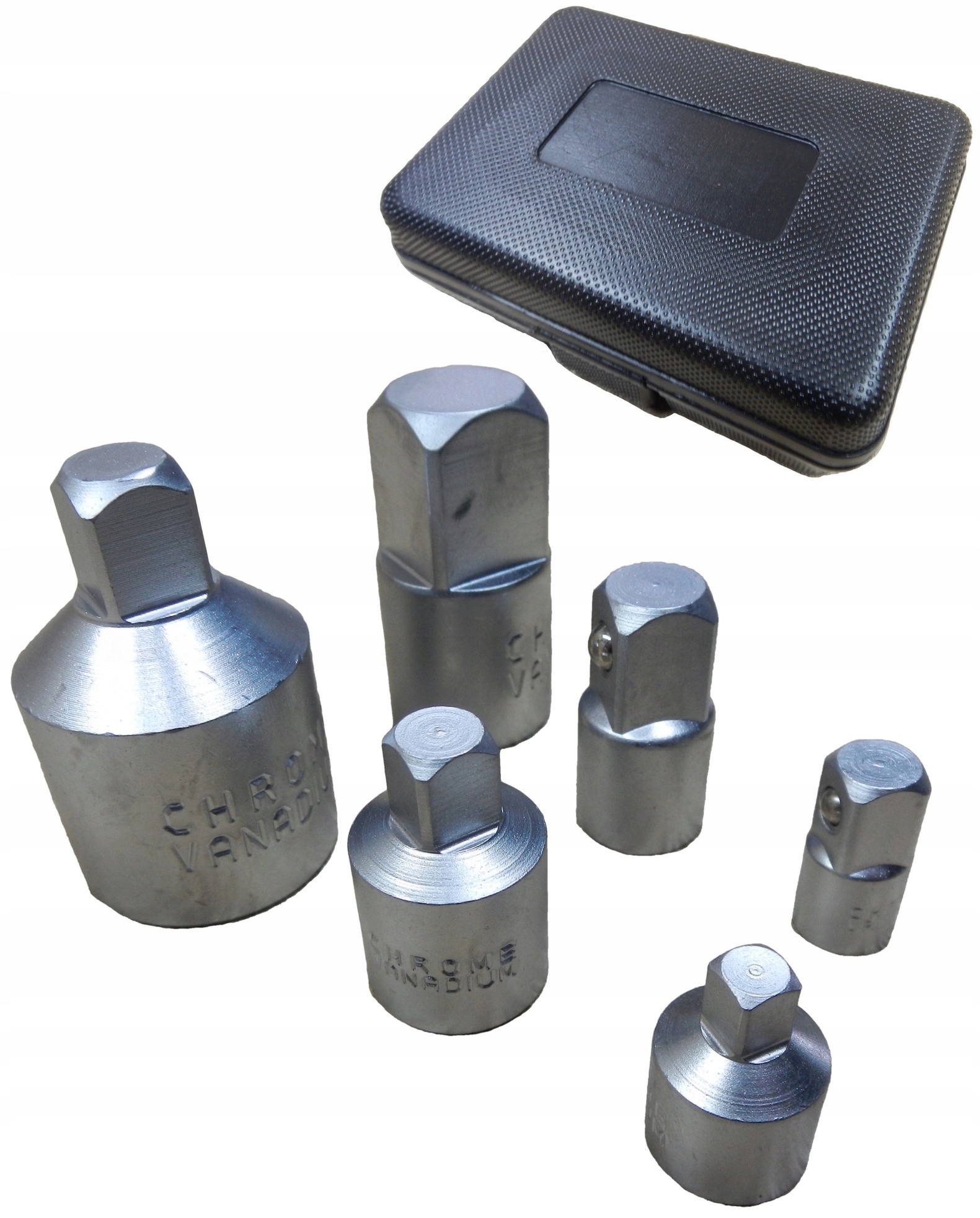 

Zestaw redukcji 6szt 1/4` 3/8` 1/2` 3/4` Solidne