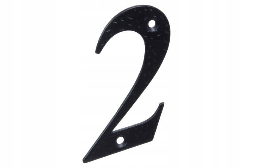 Numer Cyfra Metalowa Na Dom Budynek Przykręcana Czarna Retro 10 cm '2' EAN (GTIN) 8413023098596