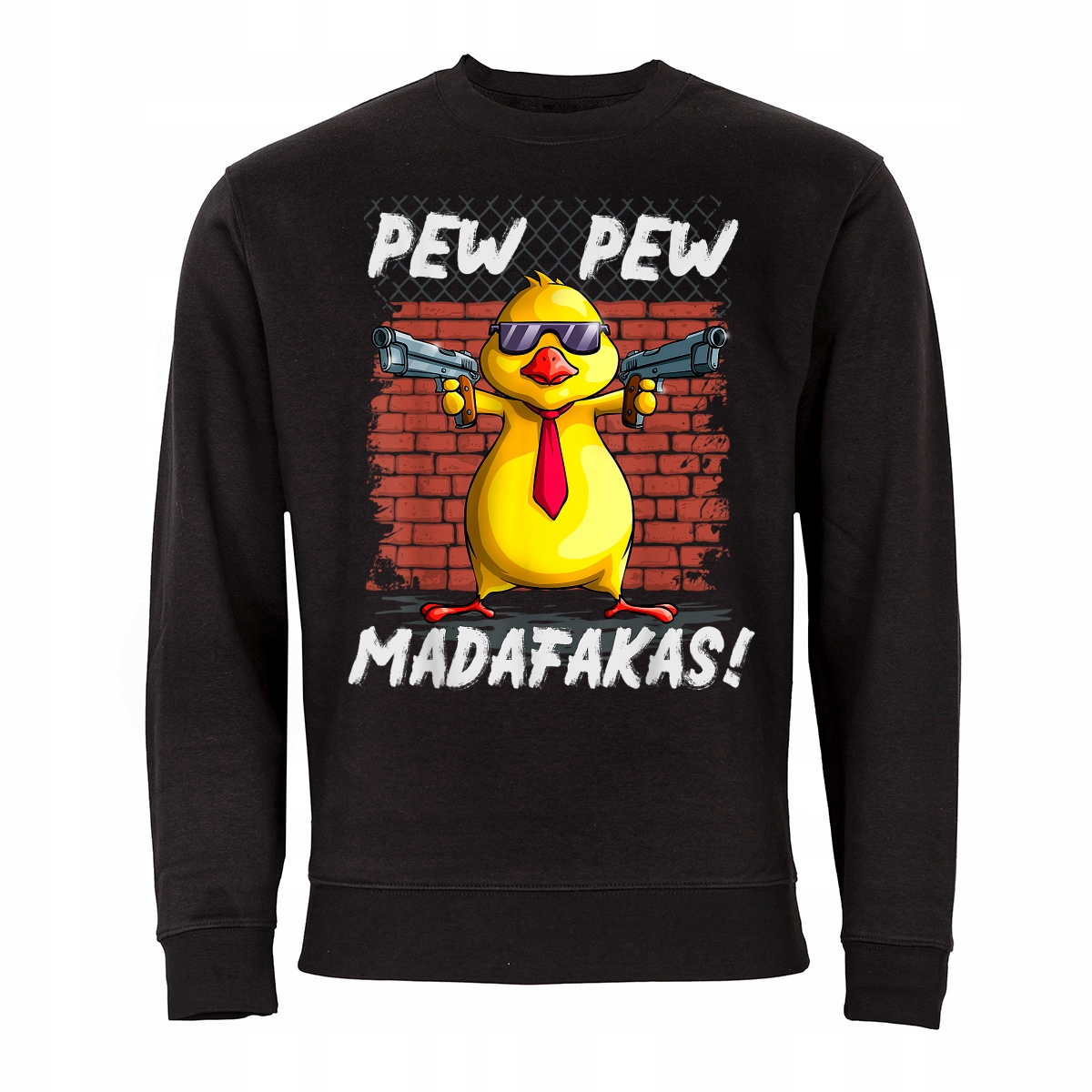 Pánská Mikina Pew Pew Madafakas Žluté Kuřátko