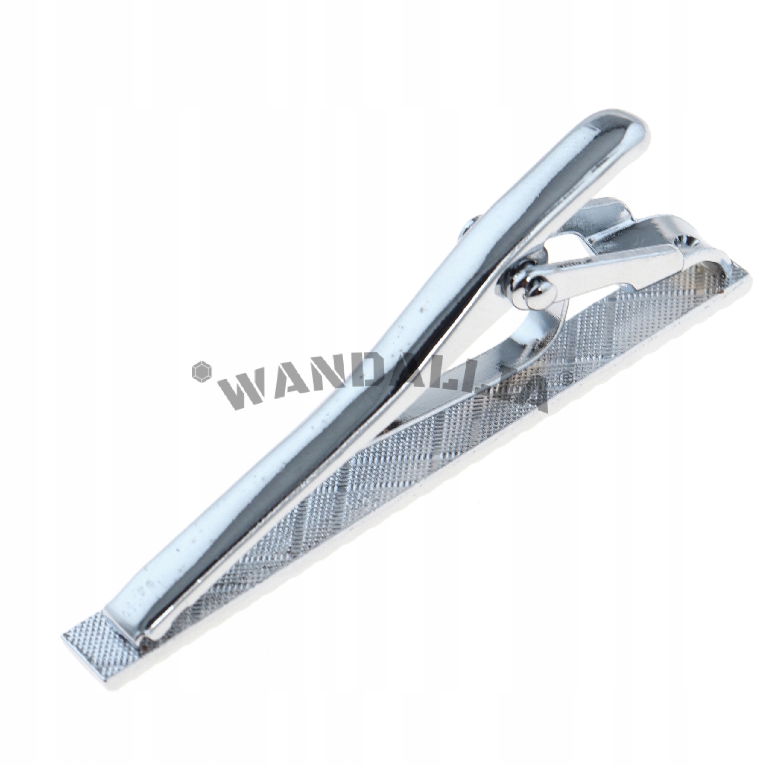 WANDALLIA Spinka do Krawata SP-KR-157 Klasyczna Srebrna dł.5cm Kod producenta SP-KR-157