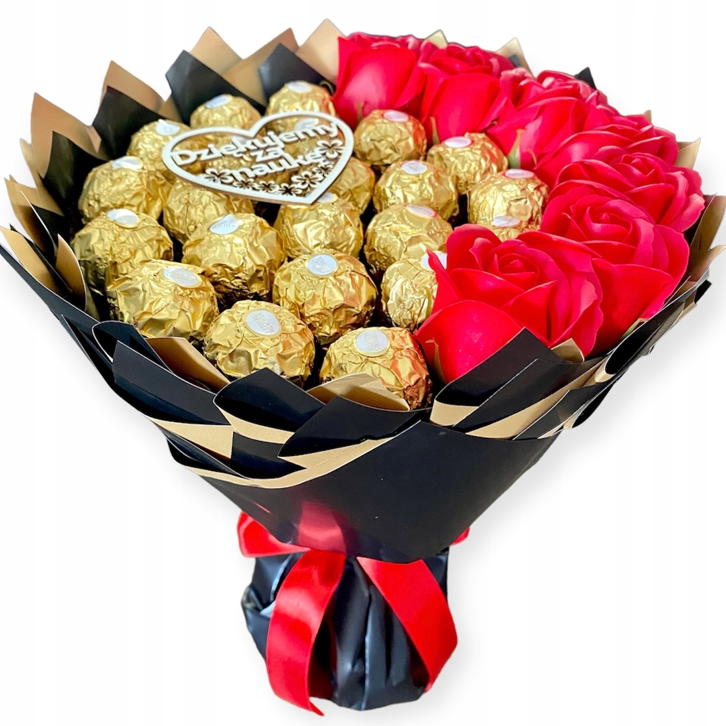 Bukiet na Dzień Nauczyciela dla pani Wychowawcy zestaw prezentowy napis