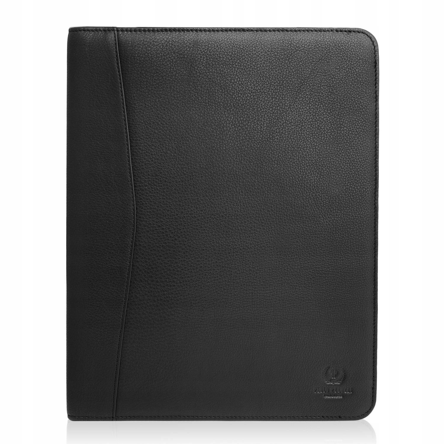 Aktovka do ruky, Kožená taška na dokumenty, Černý biwuar Paolo Peruzzi